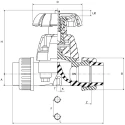 Georg Fischer Polyvinyl Chloride Diaphragm Valve 10 bar, 72 L/min, 0°C to 60°C 161514512