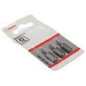 Bosch Screwdriver Bit, 1/4 in Tip, T10 Tip, Hex Drive, 25 mm Overall Length 2607001604