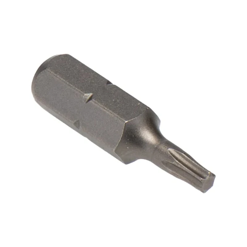 Bosch Screwdriver Bit, 1/4 in Tip, T10 Tip, Hex Drive, 25 mm Overall Length 2607001604