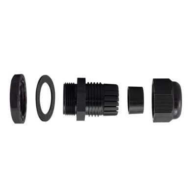 RS PRO Metric Thread Black Polyamide 66 Cable Gland M40 Thread, 20 mm to 28 mm Diameter, IP68 Rated 214-1071