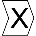 HellermannTyton Helagrip Slide-On Pre-Printed Cable Marker, Black Legend "X", White Marker, 2-5 mm Cable Diameter 901-10449