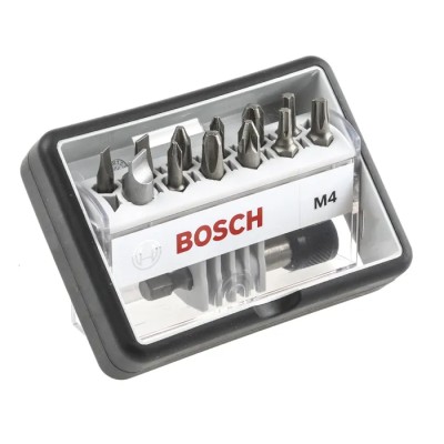 Bosch Hex, Phillips, Pozidriv, Slotted, Torx Screwdriver Bit Set, 13 Pieces 2607002566