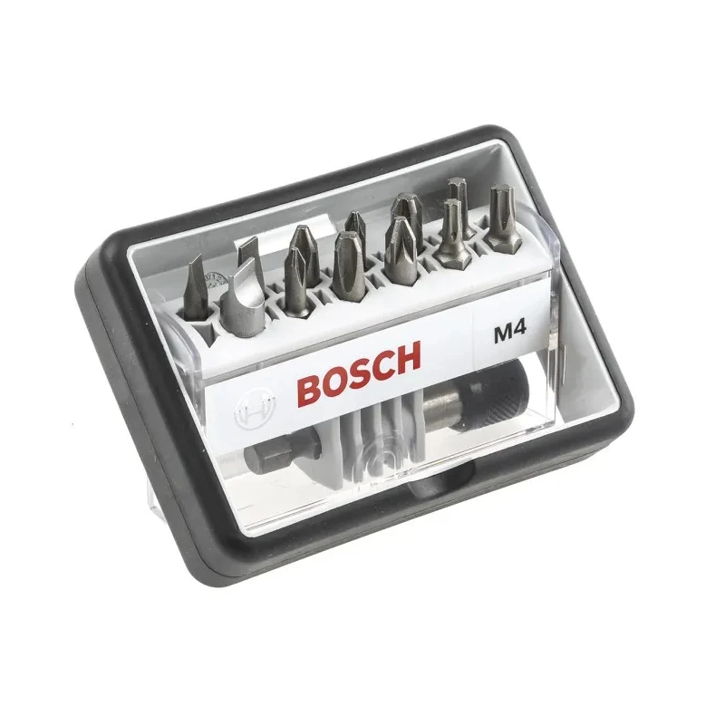 Bosch Hex, Phillips, Pozidriv, Slotted, Torx Screwdriver Bit Set, 13 Pieces 2607002566