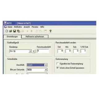 Sauter AFH FAST Configuration Software for FH Series Force Gauges Germany