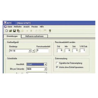 Sauter AFH FAST Configuration Software for FH Series Force Gauges Germany