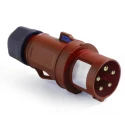 RS PRO Industrial Power Connector IP44 Red Cable Mount Straight, 16A, 380V, 415V IP44