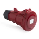 RS PRO Industrial Power Connector Cable Mount 32A 415V IP67 Red 3P+T IP67