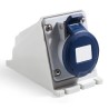 RS PRO Industrial Power Connector 2P+T 32A 250V Blue Wall Mount IP44 IP44
