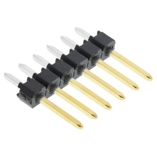 Molex C-Grid III Series Straight Through Hole Pin Header, 6 Contacts, 2.54 mm Pitch, 1 Row, Unshrouded 90120-0766