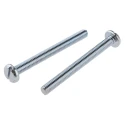 RS PRO Slot Pan Steel Machine Screw M4 Thread 40 mm Length Passivated Zinc Plated 560-041