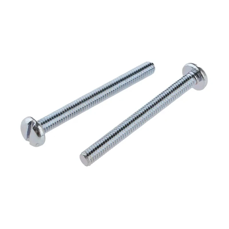 RS PRO Slot Pan Steel Machine Screw M4 Thread 40 mm Length Passivated Zinc Plated 560-041