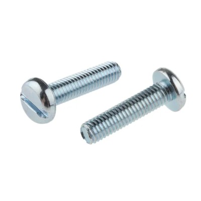 RS PRO Slot Pan Steel Machine Screw M5 Thread Length 20 mm Passivated Zinc Plated 560-085