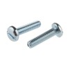 RS PRO Slot Pan Steel Machine Screw M5 Thread Length 20 mm Passivated Zinc Plated 560-085