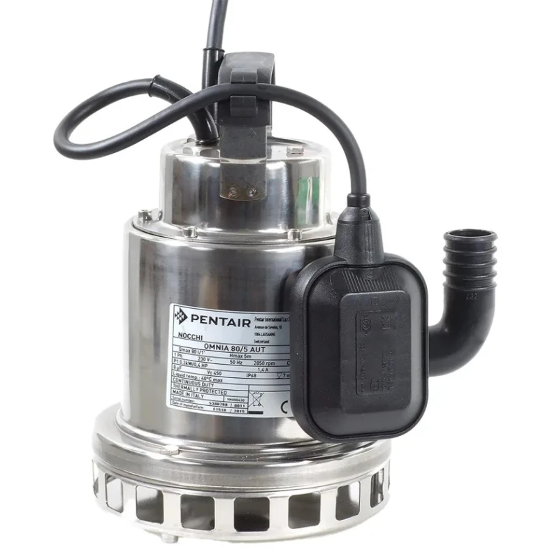 W Robinson And Sons Stainless Steel Direct Coupling Submersible Water Pump 220V 0.2kW 80L/min 5m Head IP68 555033