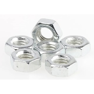 RS PRO Bright Zinc Steel Hex Nut Size M3.5 DIN 934 Model 560-300
