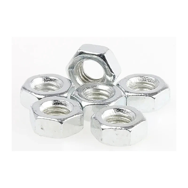 RS PRO Bright Zinc Steel Hex Nut Size M3.5 DIN 934 Model 560-300