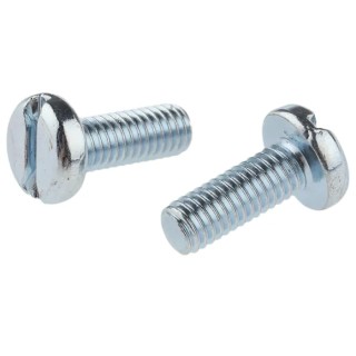 RS PRO Slot Pan Steel Machine Screw 16 mm M6 560-136