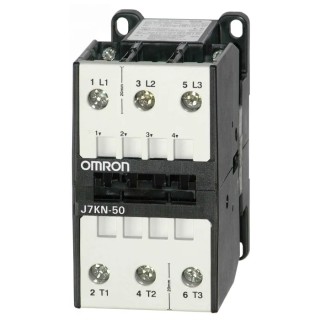 Omron 3-Pole Contactor J7KN 230V AC Coil 50 A 22 kW Motor Control DIN Rail Mount J7KN