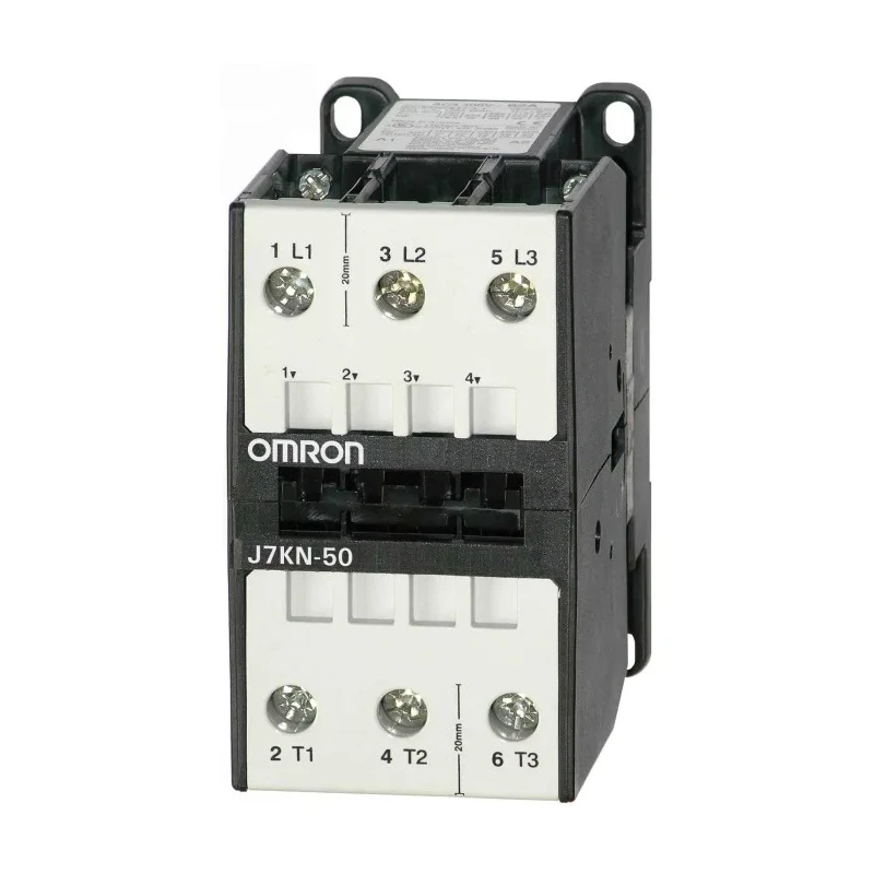 Omron 3-Pole Contactor J7KN 230V AC Coil 50 A 22 kW Motor Control DIN Rail Mount J7KN