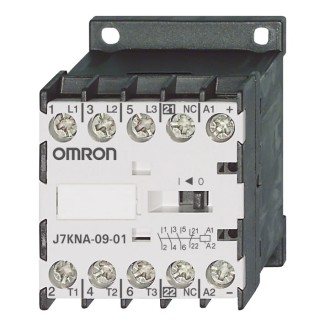Omron Contactor, 24V DC Coil, 3-Pole, 9A, 4 kW Power Rating, Screw Terminals J7KNA