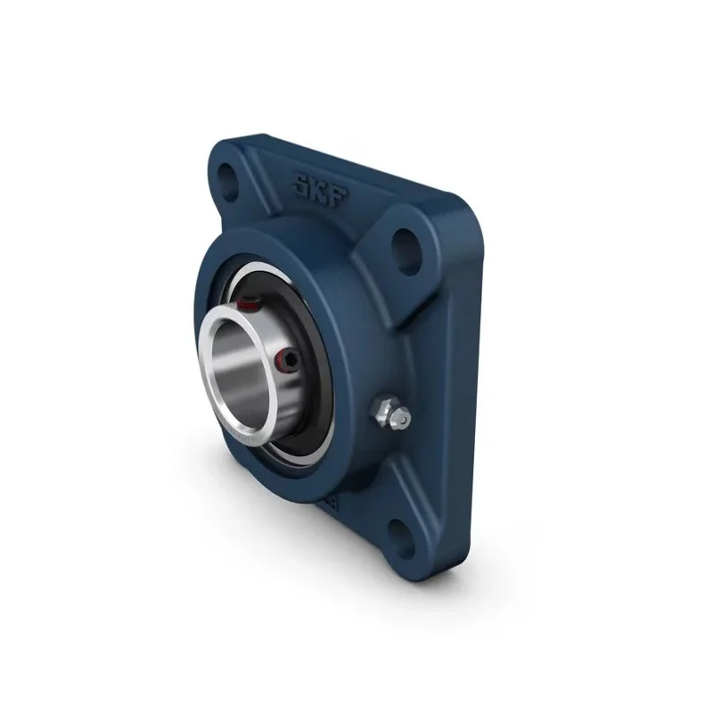 SKF 4 Hole Cylindrical Flanged Bearing Unit Steel, Set Screw Locking, 51.15 mm ID, 175x68.7x143 mm, Open End Type UCF 212-36