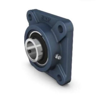 SKF 4 Hole Cylindrical Flange Bearing Unit with 76.2 mm Inside Diameter, Cast Iron Housing, Set Screw Locking UCF 315-48