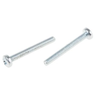 RS PRO Pozidriv Pan Steel Machine Screw 20 mm M2.5 560-574