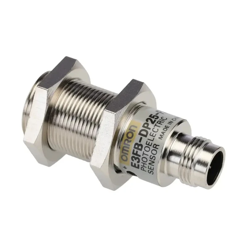 Omron Diffuse Photoelectric Sensor Barrel Sensor 300 mm Detection Range PNP Output IP67 IP69K E3FB-DP25-F2