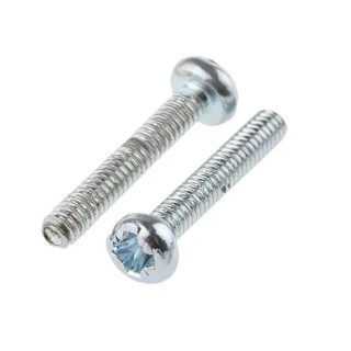 RS PRO Pan Head Bright Zinc Plated Steel Cross Drive Machine Screw M2 Thread 12 mm Length 560-546