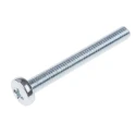 RS PRO Steel Bright Zinc Plated Pozidriv Pan Head Machine Screw M3 Thread 25 mm Length 560-631