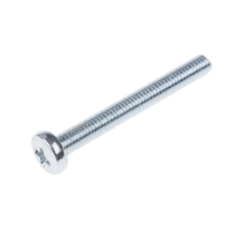 RS PRO Steel Bright Zinc Plated Pozidriv Pan Head Machine Screw M3 Thread 25 mm Length 560-631