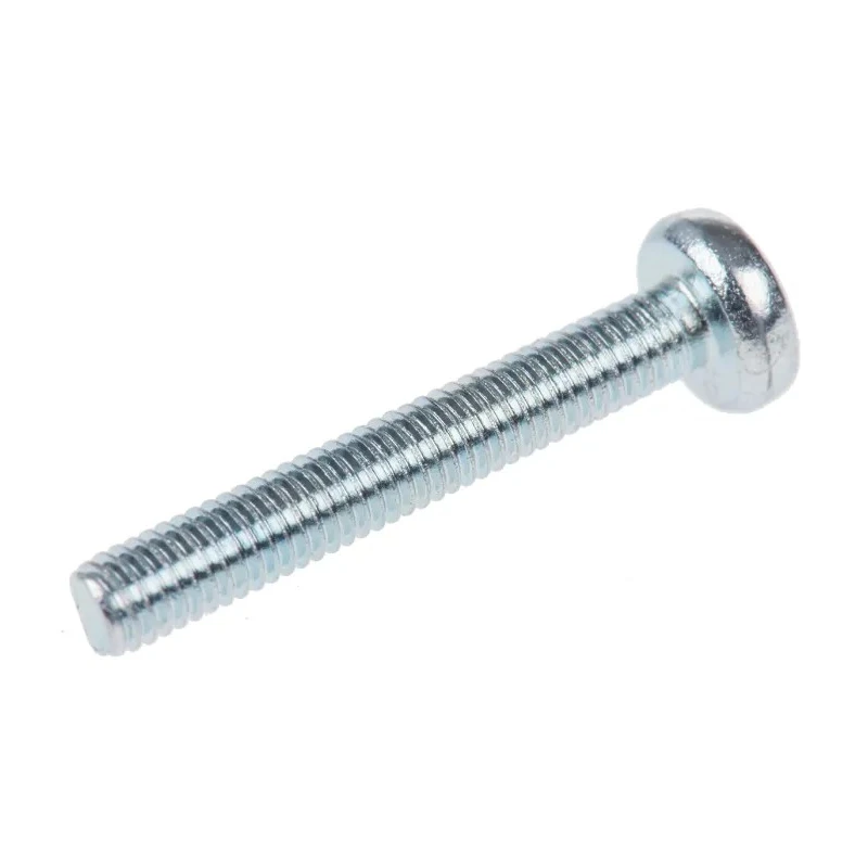 RS PRO Pozidriv Pan Steel Machine Screw M3 Thread 20 mm Length Passivated Zinc Plated 560-625