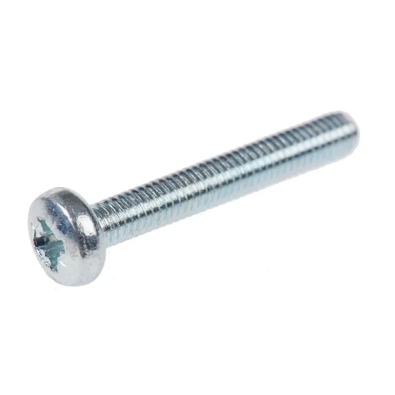 RS PRO Pozidriv Pan Steel Machine Screw M3 Thread 20 mm Length Passivated Zinc Plated 560-625