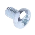RS PRO Pozidriv Pan Steel Machine Screw M4 Thread Size 6 mm Length Passivated Zinc Plated 560-675