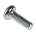 RS PRO Pozidriv Pan Steel Machine Screw 12 mm M4 560-697