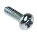 RS PRO Pozidriv Pan Steel Machine Screw 12 mm M4 560-697
