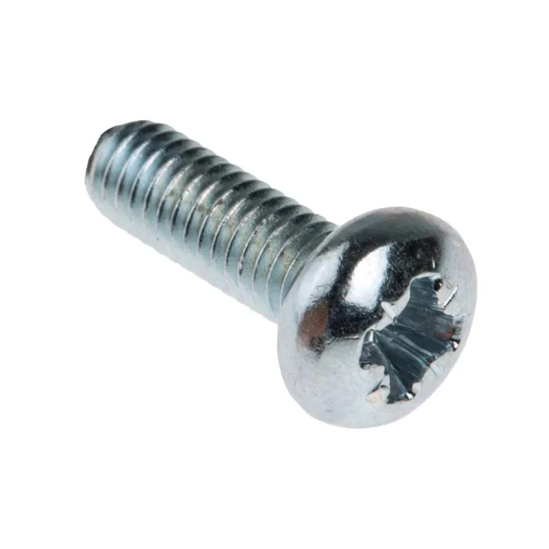RS PRO Pozidriv Pan Steel Machine Screw 12 mm M4 560-697