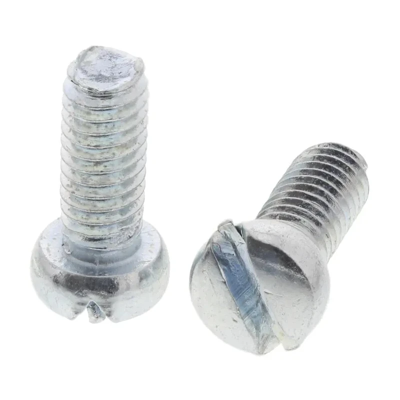 RS PRO Steel Slot Pan Head Machine Screw M2.5 Thread 6 mm Length Passivated Zinc Plated 560-726