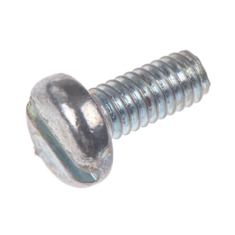 RS PRO Steel Slot Pan Head Machine Screw M2.5 Thread 6 mm Length Passivated Zinc Plated 560-726