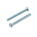 RS PRO Slotted Pan Head Steel Machine Screw 20 mm Length M2.5 Thread DIN 85 Bright Zinc Plated 560-748