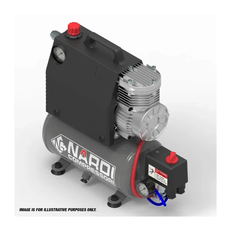 Nardi 12V DC Portable Oil Free Air Compressor 956 W Motor Rating 145 psi Maximum Pressure 5 L Tank Capacity SIL56012