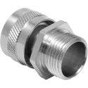 RS PRO Conduit Nickel-Plated Brass Conduit Fitting 16 mm Nominal Size M20 Thread IP54 Rated 214-9557