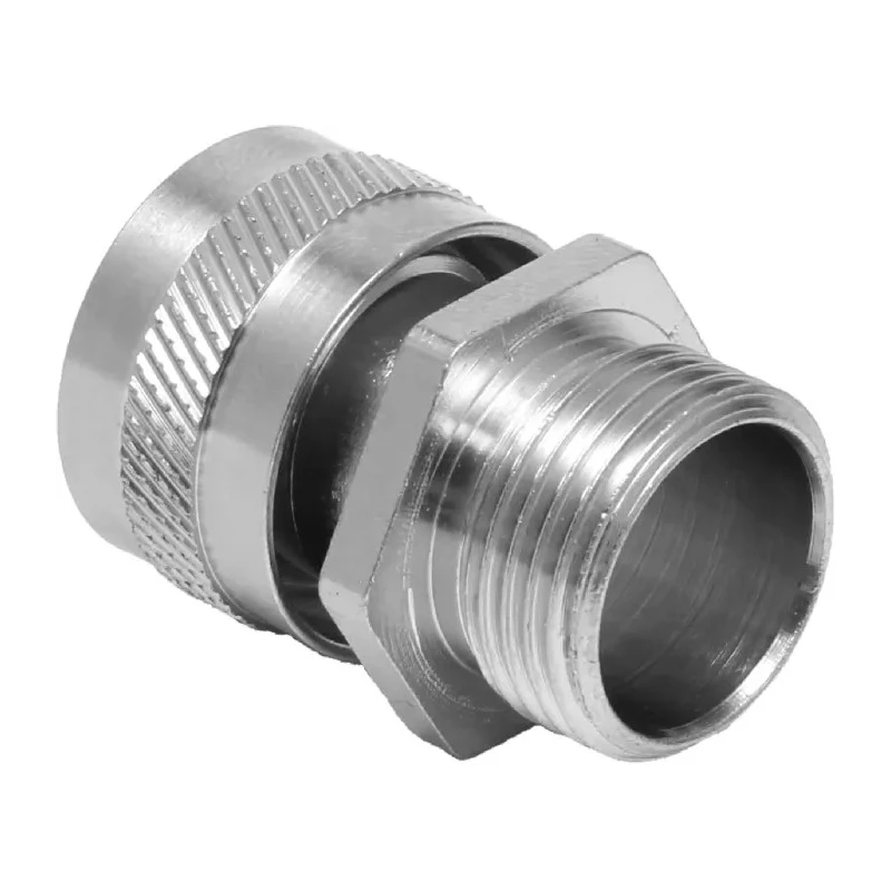 RS PRO Conduit Nickel-Plated Brass Conduit Fitting 16 mm Nominal Size M20 Thread IP54 Rated 214-9557