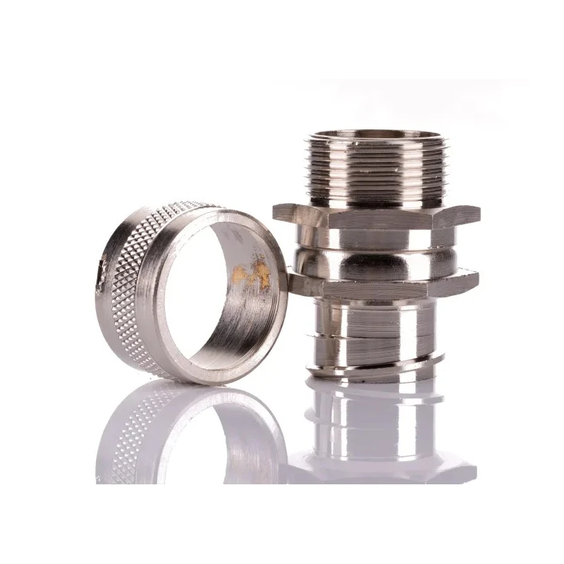 RS PRO Nickel-Plated Brass Conduit Fitting, 25 mm Nominal Size, M25 Thread, Silver, IP54 Rating 214-9562