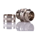 RS PRO Nickel-Plated Brass Conduit Fitting, 25 mm Nominal Size, M25 Thread, Silver, IP54 Rating 214-9562