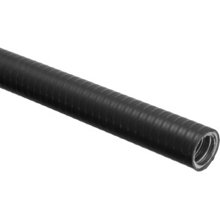 RS PRO Galvanised Steel Flexible Conduit 16 mm Nominal Diameter, Polyvinyl Chloride Coating, Black, 50 m Length 214-9565