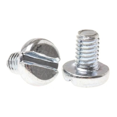 RS PRO Slot Pan Steel Machine Screw 6 mm M4 Passivated Zinc Plated 560-849