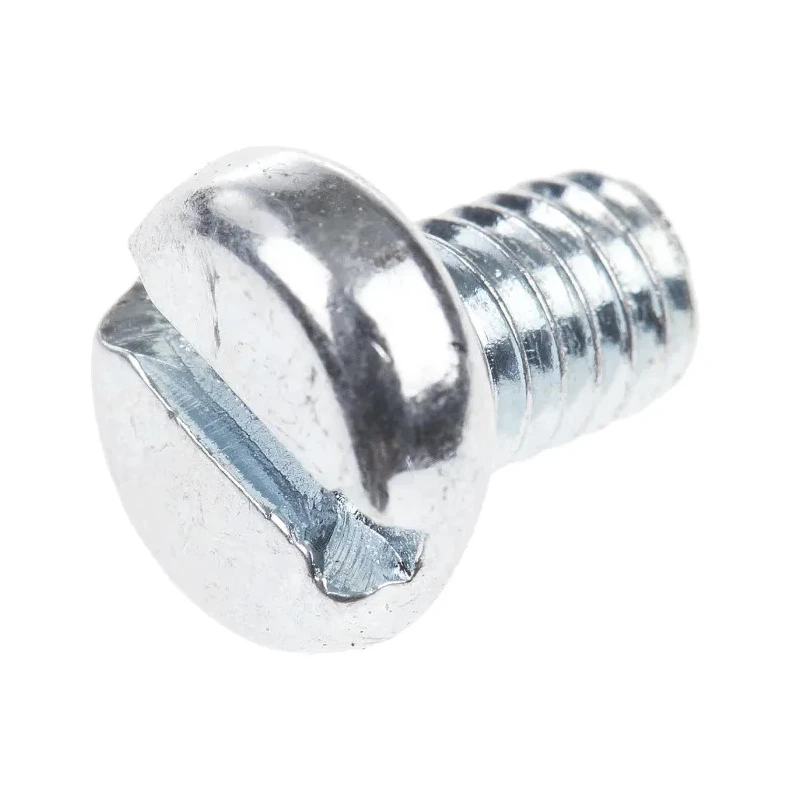 RS PRO Slot Pan Steel Machine Screw 6 mm M4 Passivated Zinc Plated 560-849