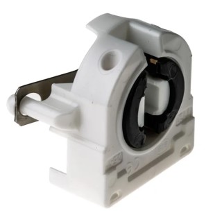 BJB Fluorescent Lamp Holder T8, T12 Wall Mount Snap-Fit Polycarbonate 500V 660W - 26.422.1113.50