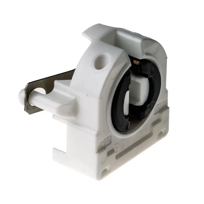 BJB Fluorescent Lamp Holder T8, T12 Wall Mount Snap-Fit Polycarbonate 500V 660W - 26.422.1113.50